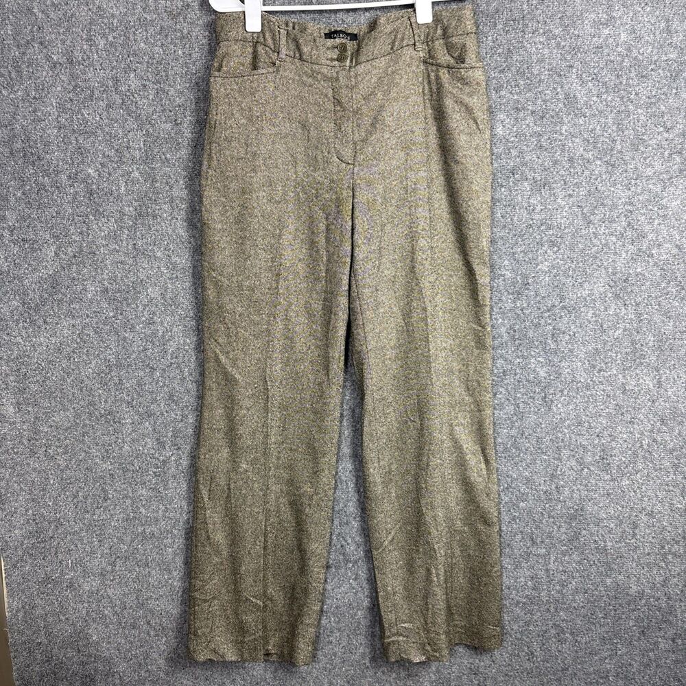 Talbots Dress Pants Womens Size 10 Brown Wool Blend Lined career